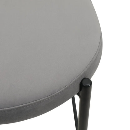 Euston Wicker Bar Stool with Black Powder Coated Steel Frame and Footrest - Elax Furniture