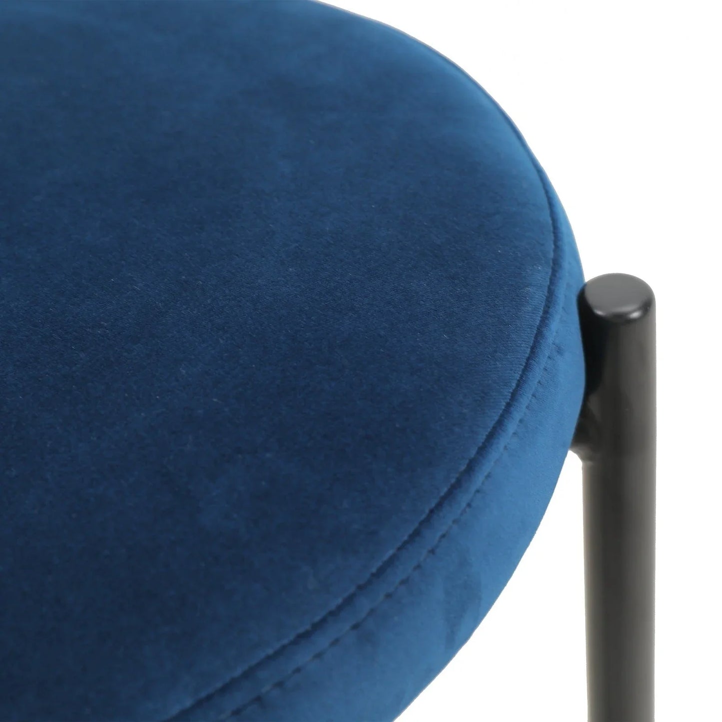 Euston Wicker Bar Stool with Black Powder Coated Steel Frame and Footrest - Elax Furniture