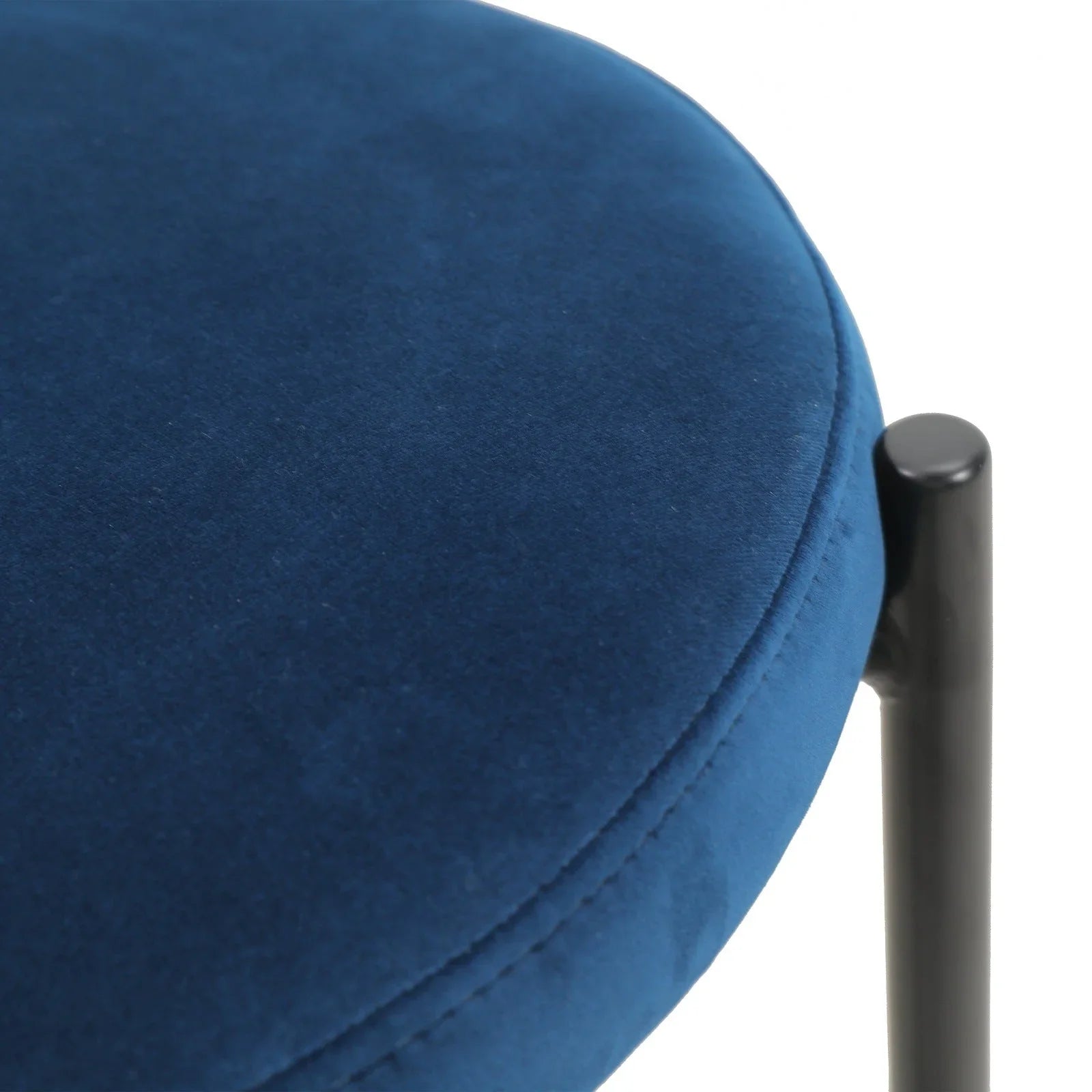 Euston Wicker Bar Stool with Black Powder Coated Steel Frame and Footrest - Elax Furniture