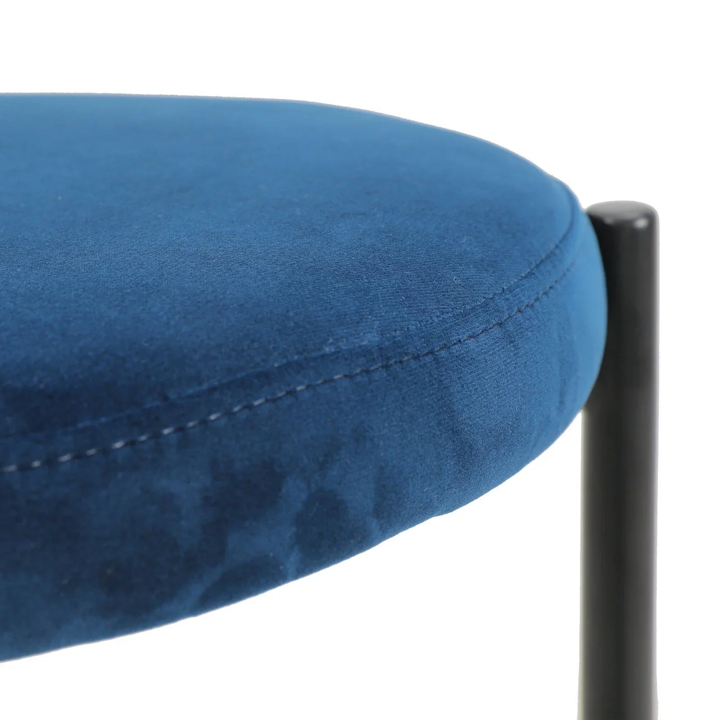 Euston Wicker Bar Stool with Black Powder Coated Steel Frame and Footrest - Elax Furniture