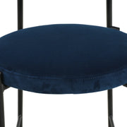 Euston Wicker Bar Stool with Black Powder Coated Steel Frame and Footrest - Elax Furniture