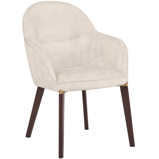Elias Dining Chair Upholstered in Leather Velvet and Powder Coated Legs - Elax Furniture