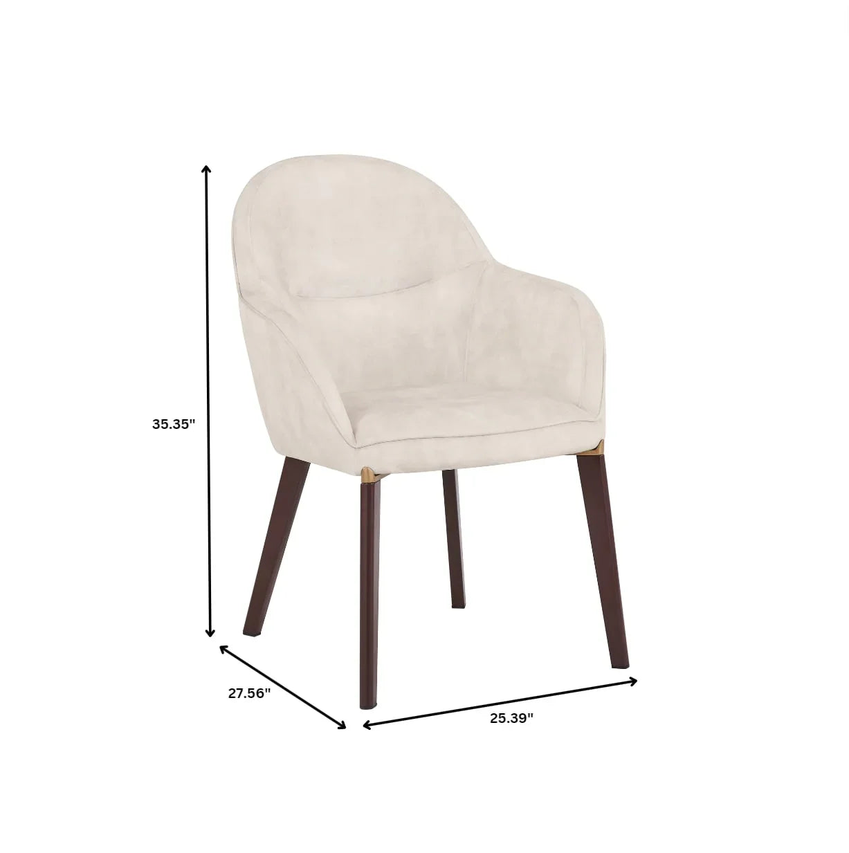 Elias Dining Chair Upholstered in Leather Velvet and Powder Coated Legs - Elax Furniture