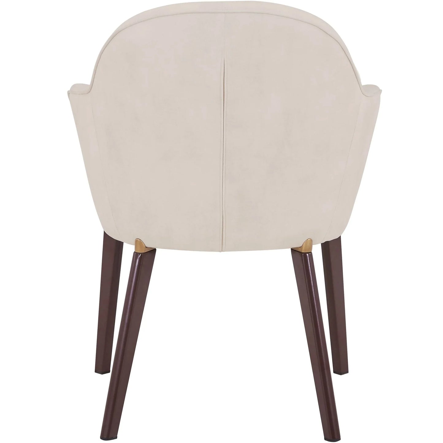 Elias Dining Chair Upholstered in Leather Velvet and Powder Coated Legs - Elax Furniture