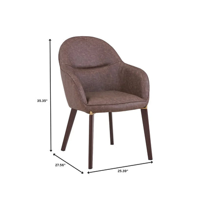 Elias Dining Chair Upholstered in Leather Velvet and Powder Coated Legs - Elax Furniture