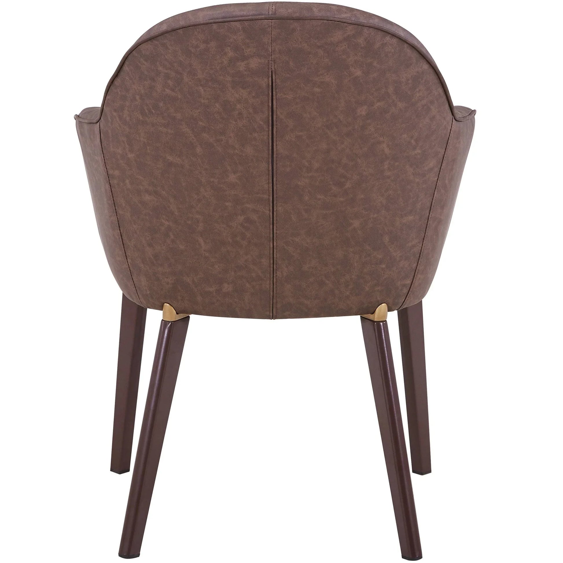 Elias Dining Chair Upholstered in Leather Velvet and Powder Coated Legs - Elax Furniture