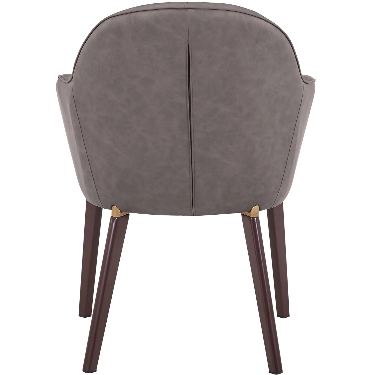 Elias Dining Chair Upholstered in Leather Velvet and Powder Coated Legs - Elax Furniture