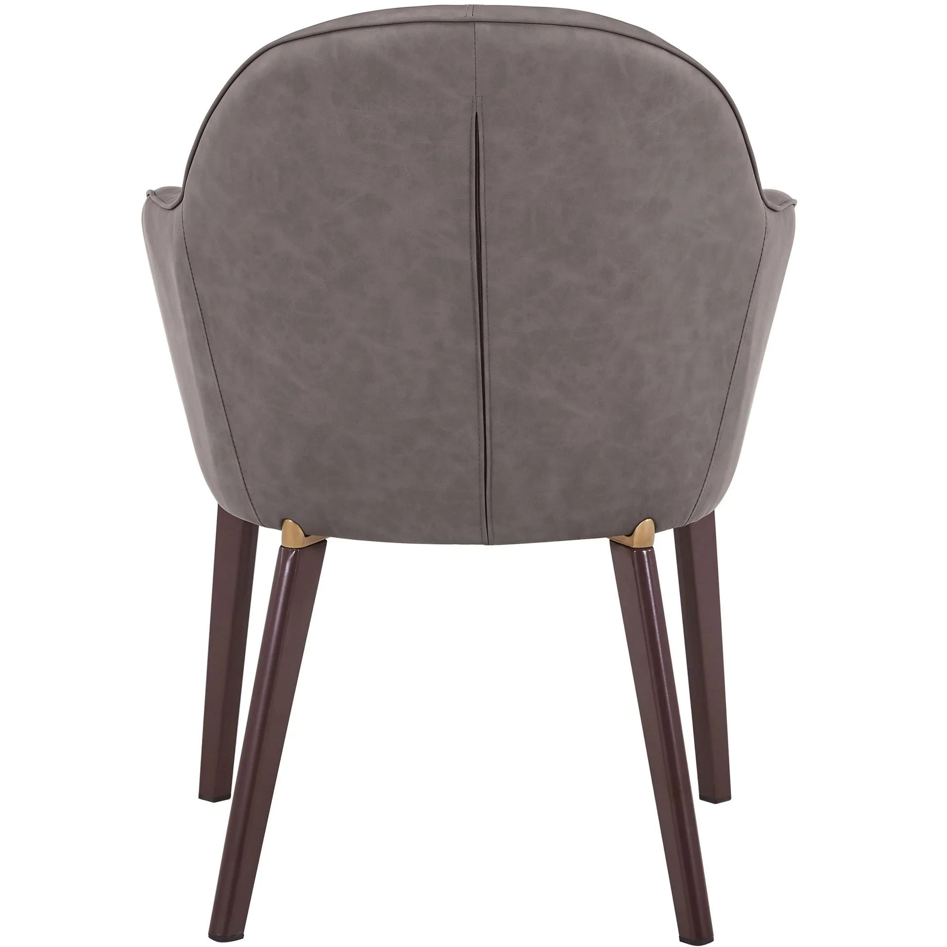Elias Dining Chair Upholstered in Leather Velvet and Powder Coated Legs - Elax Furniture