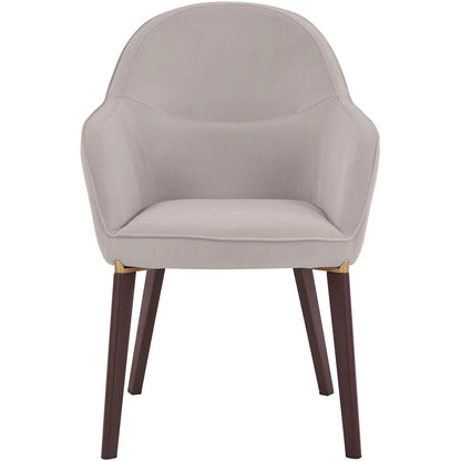 Elias Dining Chair Upholstered in Leather Velvet and Powder Coated Legs - Elax Furniture
