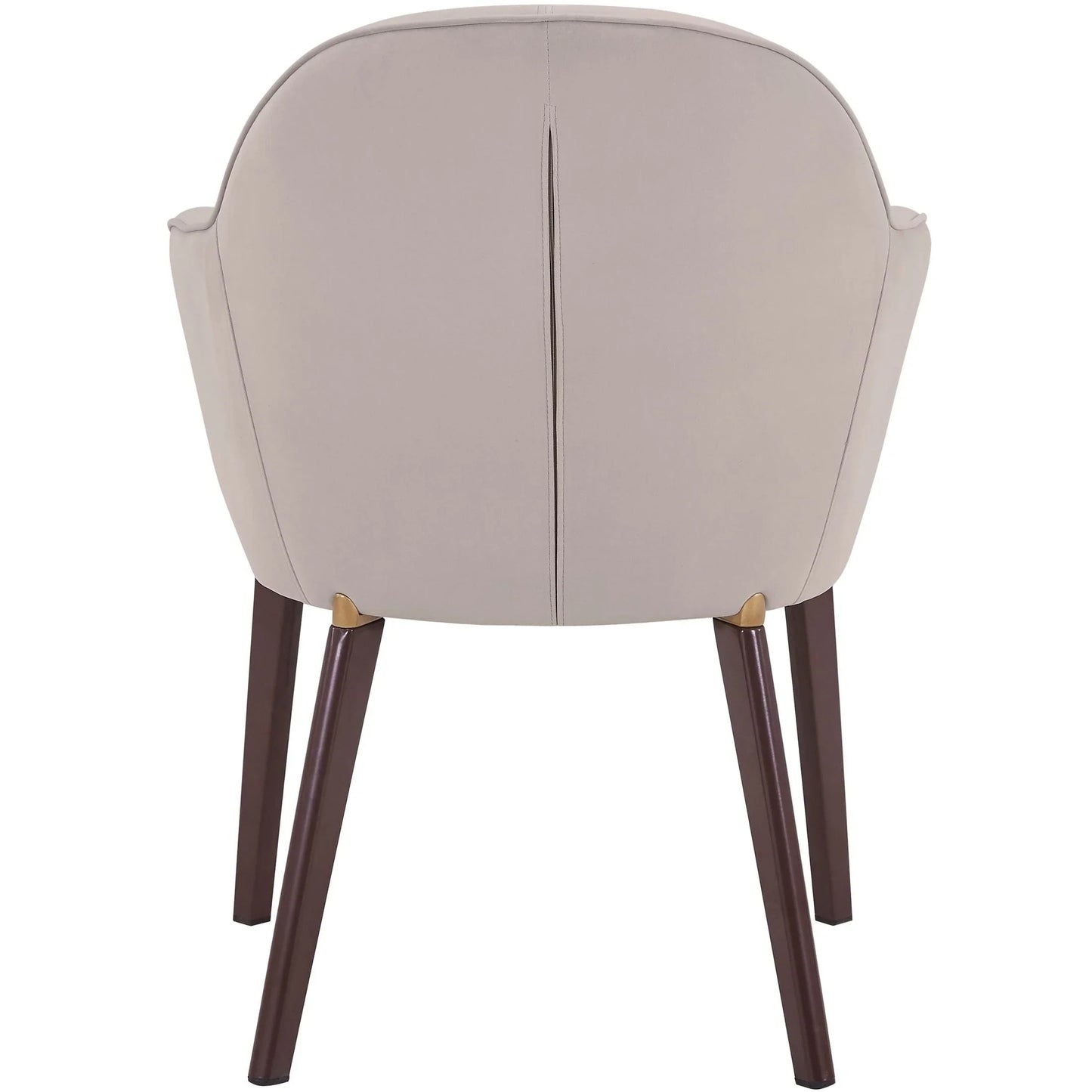 Elias Dining Chair Upholstered in Leather Velvet and Powder Coated Legs - Elax Furniture