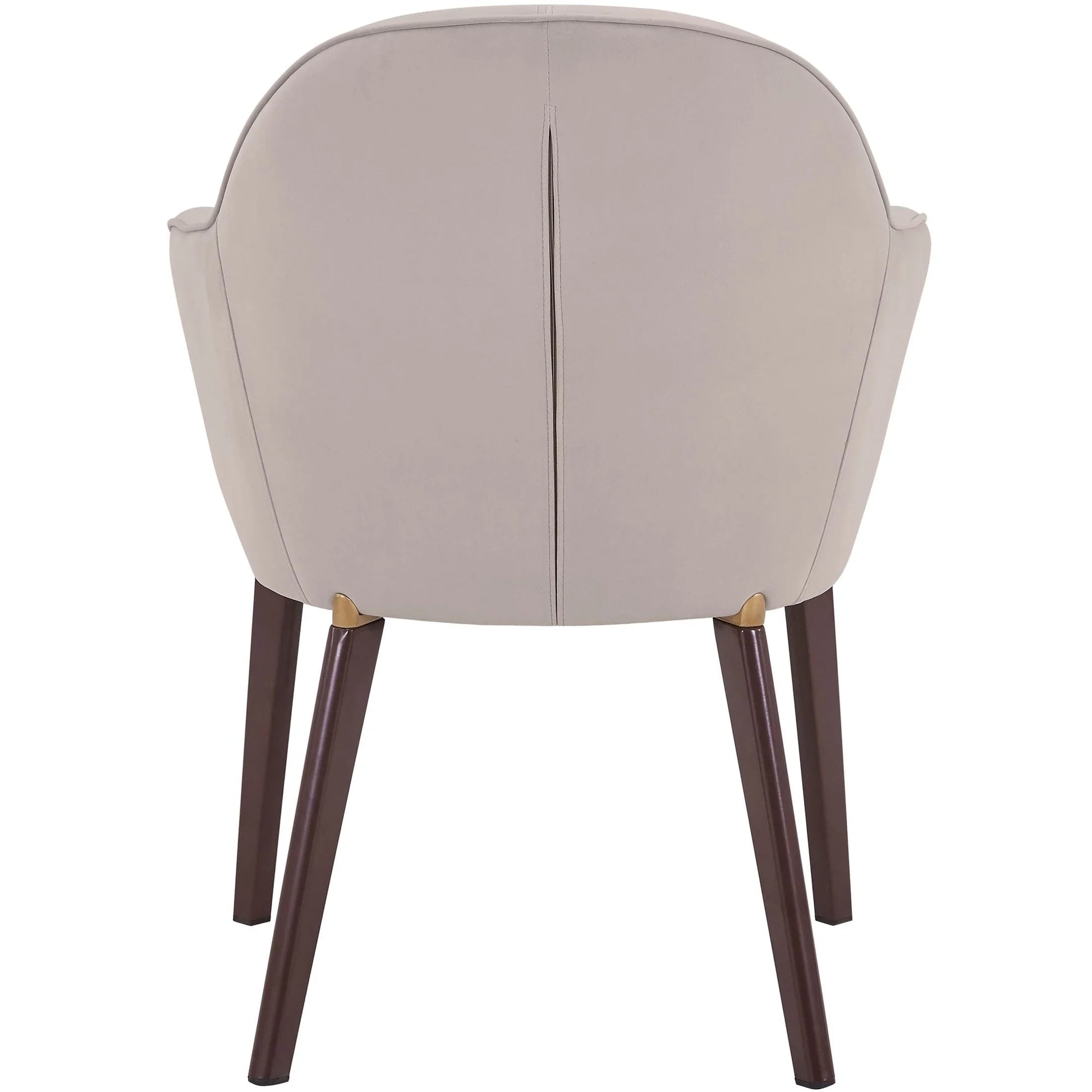 Elias Dining Chair Upholstered in Leather Velvet and Powder Coated Legs - Elax Furniture