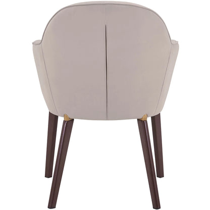 Elias Dining Chair Upholstered in Leather Velvet and Powder Coated Legs - Elax Furniture