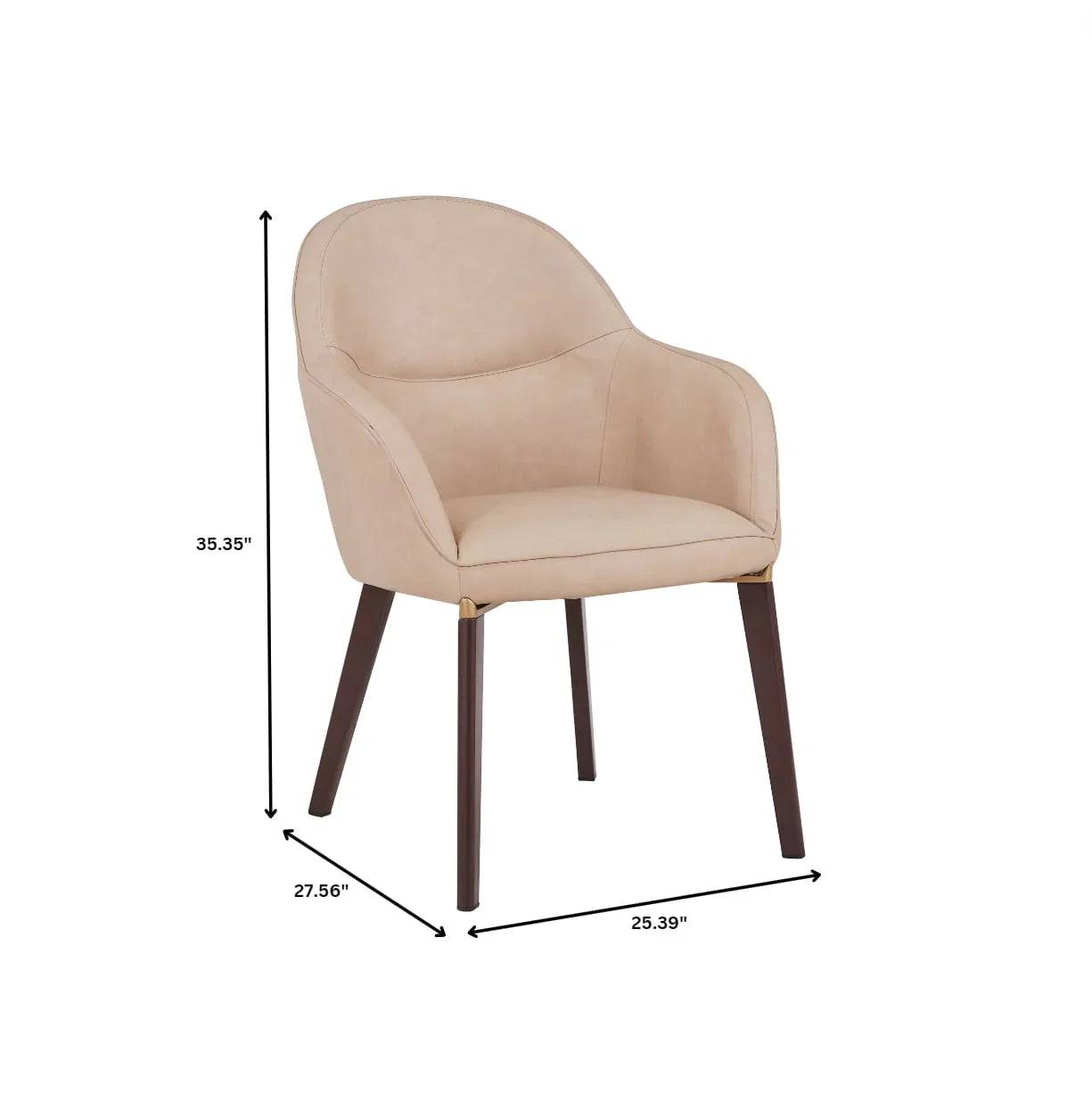 Elias Dining Chair Upholstered in Leather Velvet and Powder Coated Legs - Elax Furniture