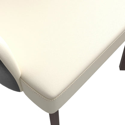 Ethos Leather Dining Chairs with Curved Open Back in Rubberwood - Elax Furniture