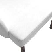 Ethos Leather Dining Chairs with Curved Open Back in Rubberwood - Elax Furniture