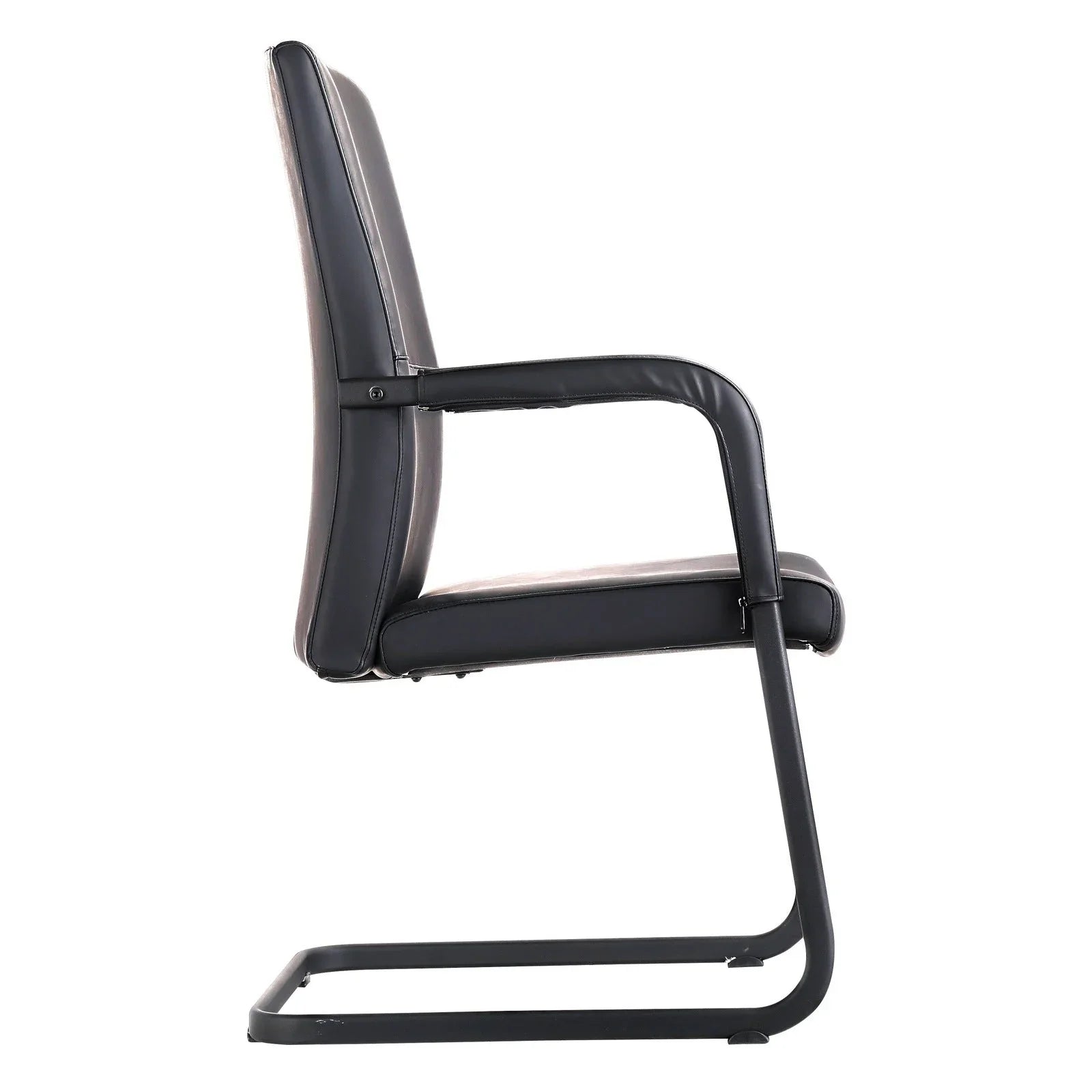 Evander Leather Office Chair With Aluminum Frame - Elax Furniture