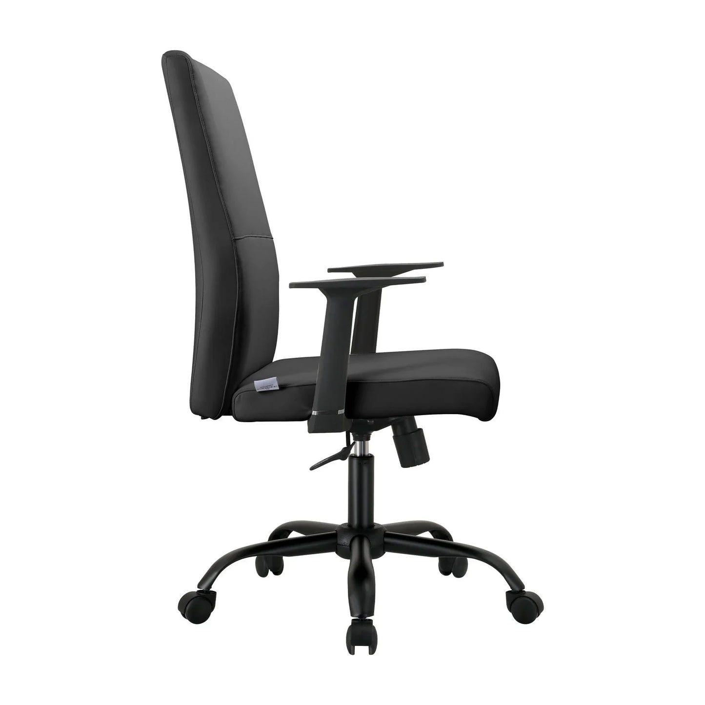 Evander Leather Office Chair in Aluminum with Adjustable Height and Swivel - Elax Furniture