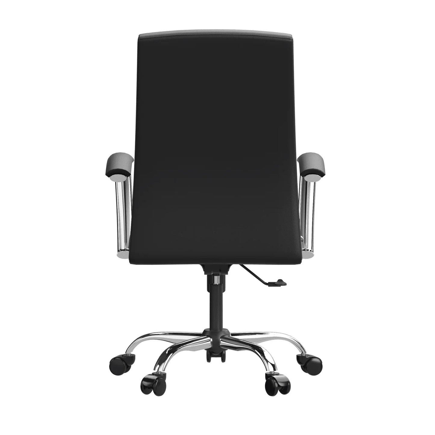 Evander Modern Swivel Office Chair in Faux Leather with Adjustable Height and Silver Frame - Elax Furniture