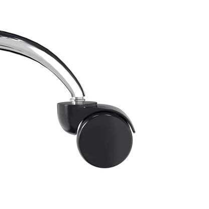 Evander Modern Swivel Office Chair in Faux Leather with Adjustable Height and Silver Frame - Elax Furniture