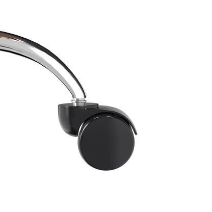 Evander Modern Swivel Office Chair in Faux Leather with Adjustable Height and Silver Frame - Elax Furniture