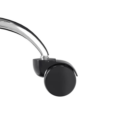 Evander Modern Swivel Office Chair in Faux Leather with Adjustable Height and Silver Frame - Elax Furniture