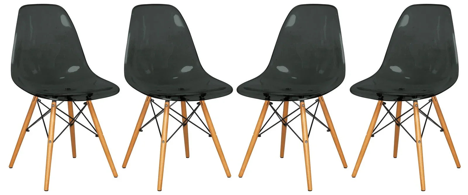 Dover Modern Dining Chair Molded Side Chair Set of 4 - Elax Furniture