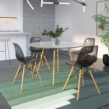 Dover Modern Dining Chair Molded Side Chair Set of 4 - Elax Furniture