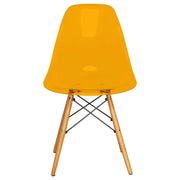 Dover and Cresco Modern Dining Chair Molded Side Chair with Base - Elax Furniture