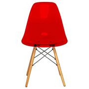 Dover and Cresco Modern Dining Chair Molded Side Chair with Base - Elax Furniture