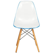Dover and Cresco Modern Dining Chair Molded Side Chair with Base - Elax Furniture