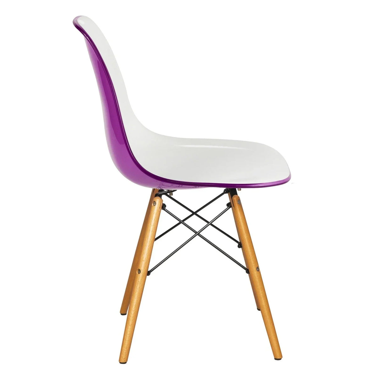Dover and Cresco Modern Dining Chair Molded Side Chair with Base - Elax Furniture