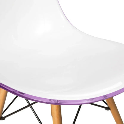 Dover and Cresco Modern Dining Chair Molded Side Chair with Base - Elax Furniture