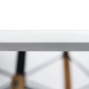Dover Round Dining Table With Glass Tabletop and Natural Wood Eiffel Base - Elax Furniture