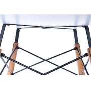 Dover Round Dining Table With Glass Tabletop and Natural Wood Eiffel Base - Elax Furniture