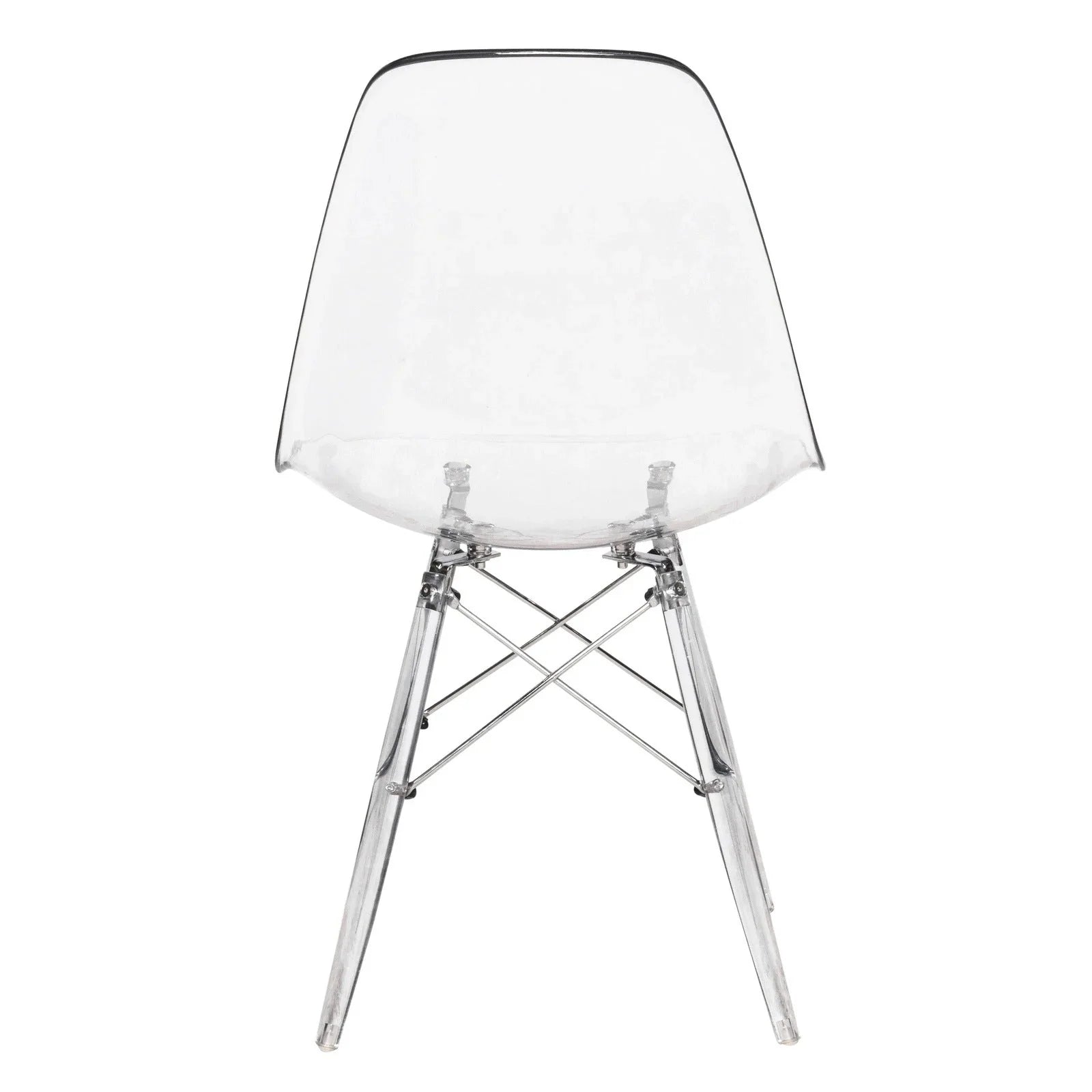 Dover Molded Side Chair with Acrylic Base, Set of 2 - Elax Furniture