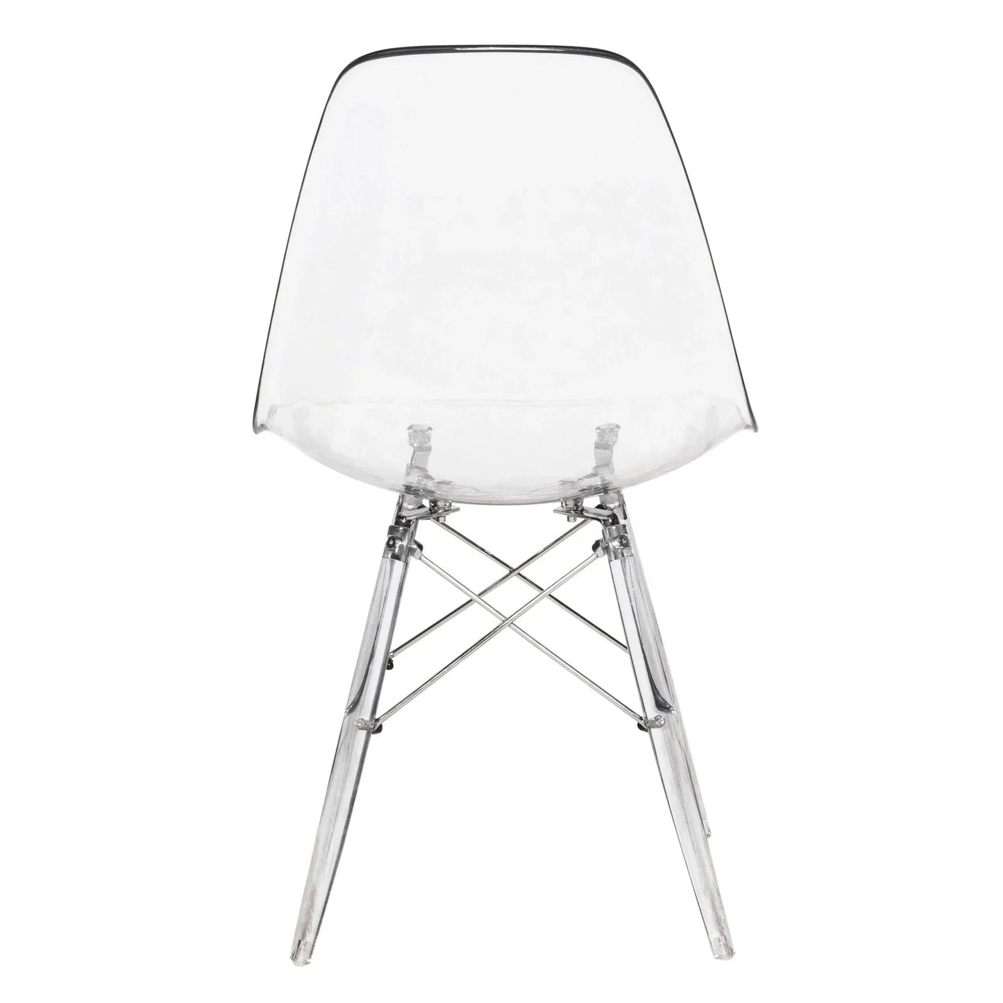 Dover Molded Side Chair with Acrylic Base, Set of 4 - Elax Furniture
