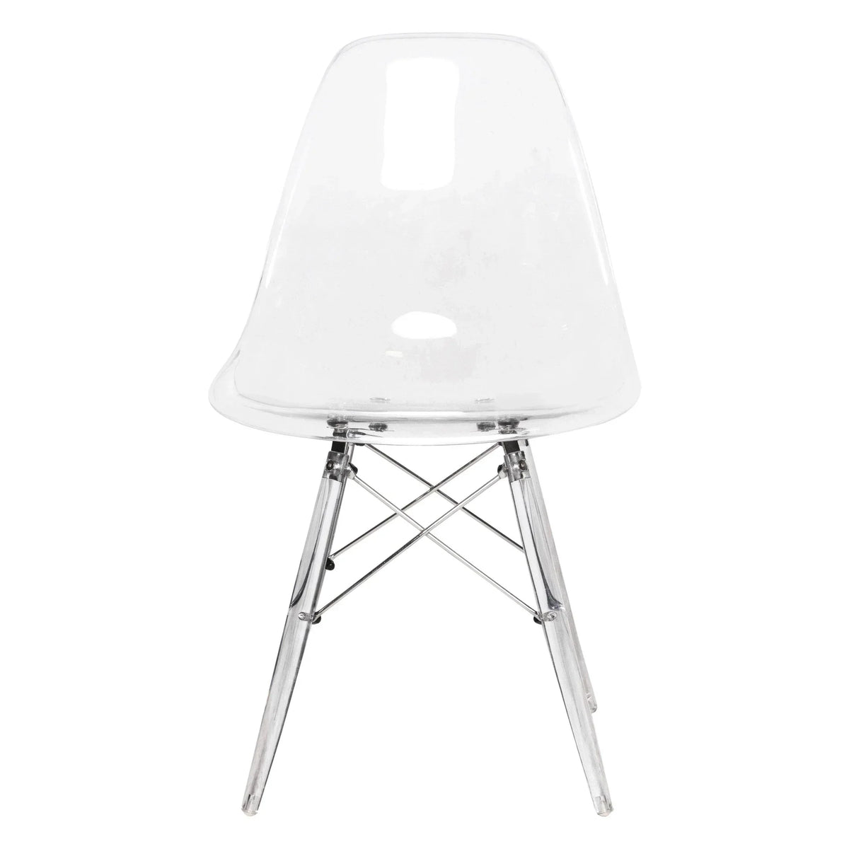 Dover and Cresco Modern Dining Chair Molded Side Chair with Base - Elax Furniture