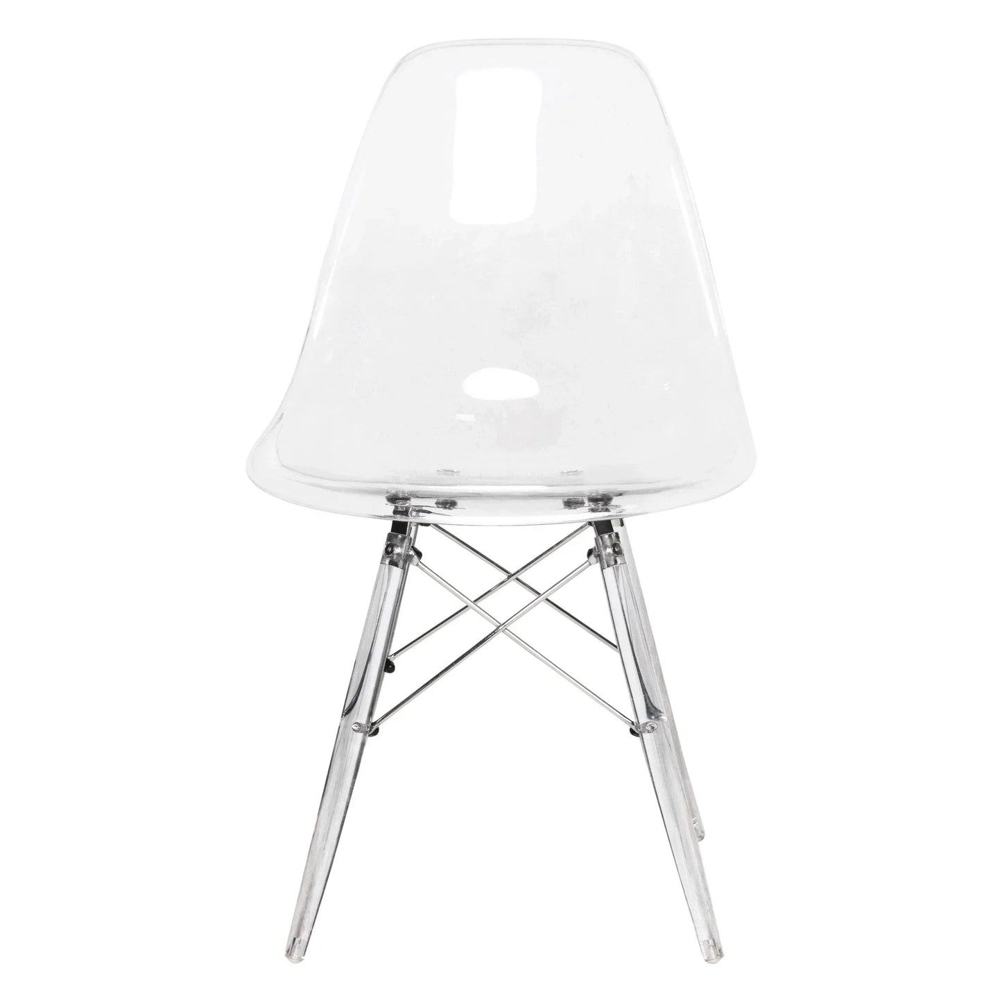 Dover and Cresco Modern Dining Chair Molded Side Chair with Base - Elax Furniture