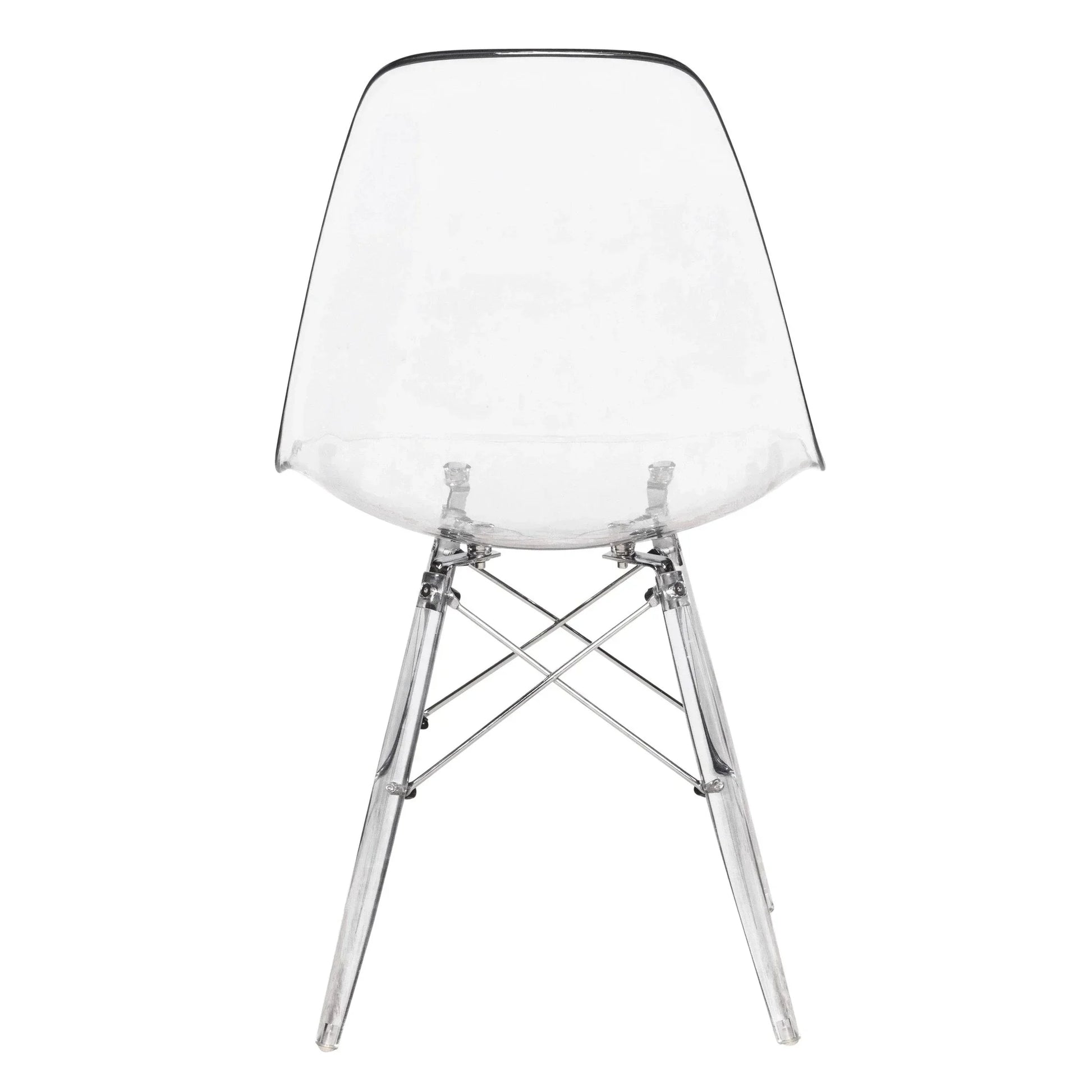Dover and Cresco Modern Dining Chair Molded Side Chair with Base - Elax Furniture