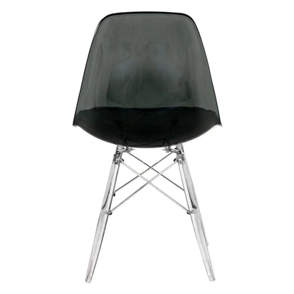Dover and Cresco Modern Dining Chair Molded Side Chair with Base - Elax Furniture