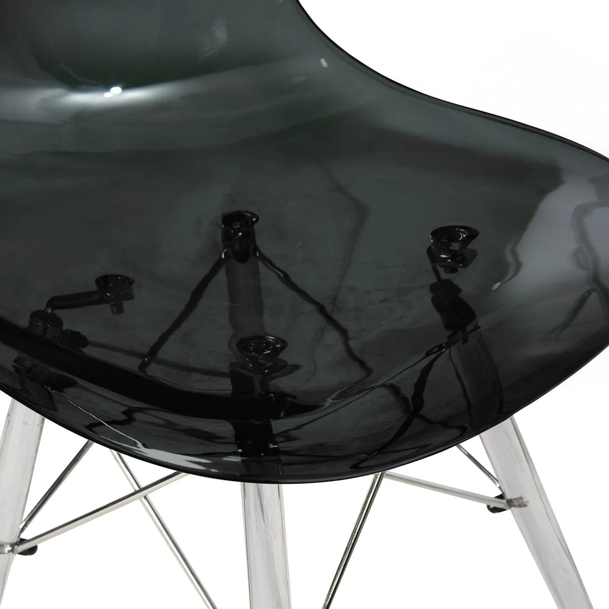 Dover and Cresco Modern Dining Chair Molded Side Chair with Base - Elax Furniture