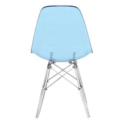 Dover and Cresco Modern Dining Chair Molded Side Chair with Base - Elax Furniture