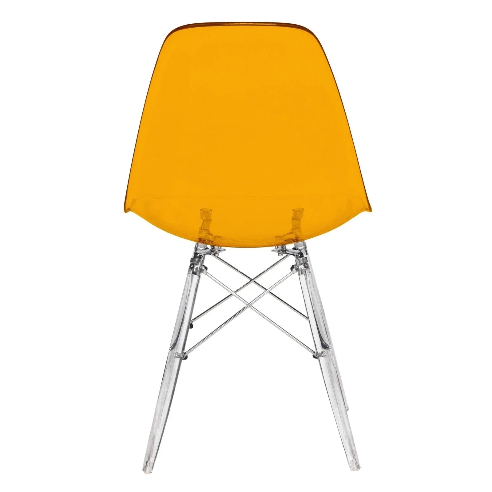 Dover Molded Side Chair with Acrylic Base, Set of 4 - Elax Furniture