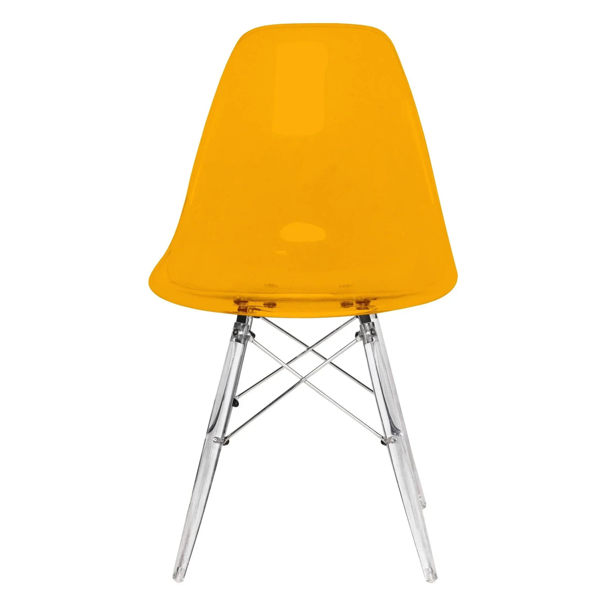 Dover and Cresco Modern Dining Chair Molded Side Chair with Base - Elax Furniture