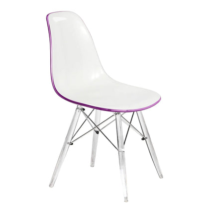 Dover and Cresco Modern Dining Chair Molded Side Chair with Base - Elax Furniture