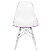 Dover and Cresco Modern Dining Chair Molded Side Chair with Base - Elax Furniture