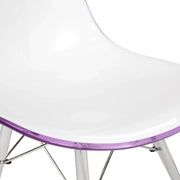 Dover and Cresco Modern Dining Chair Molded Side Chair with Base - Elax Furniture