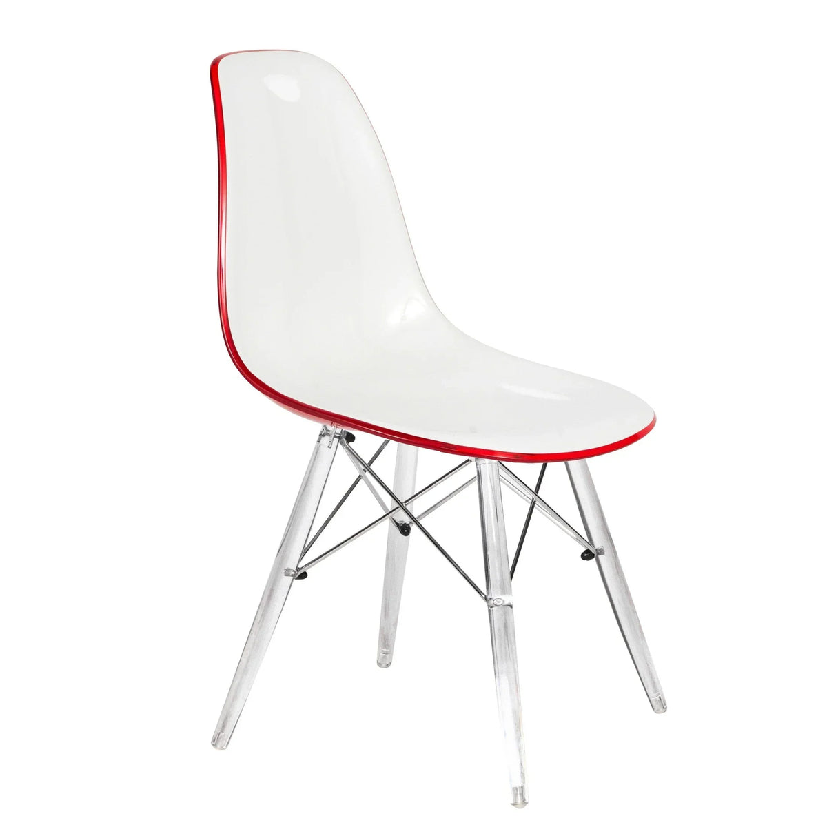 Dover and Cresco Modern Dining Chair Molded Side Chair with Base - Elax Furniture