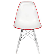 Dover and Cresco Modern Dining Chair Molded Side Chair with Base - Elax Furniture