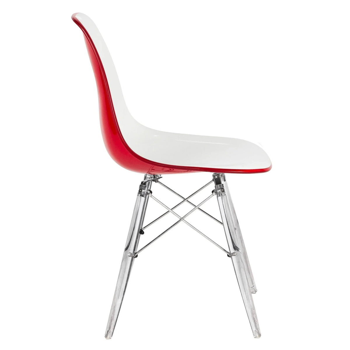 Dover and Cresco Modern Dining Chair Molded Side Chair with Base - Elax Furniture